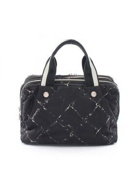 Chanel Handbag Vintage Travel Line Black Nylon